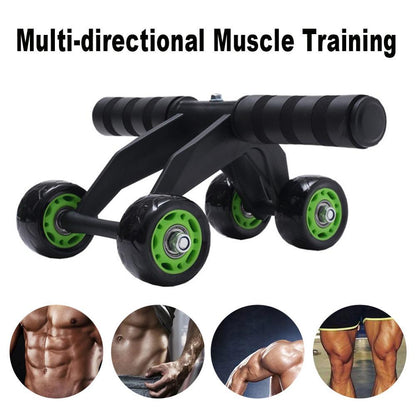 Four-wheeled Abdominal Roller Muscle Fitness Equipment