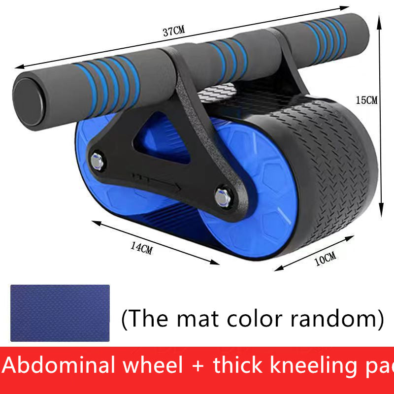 Double Wheel Abdominal Exerciser Women Men Automatic Rebound